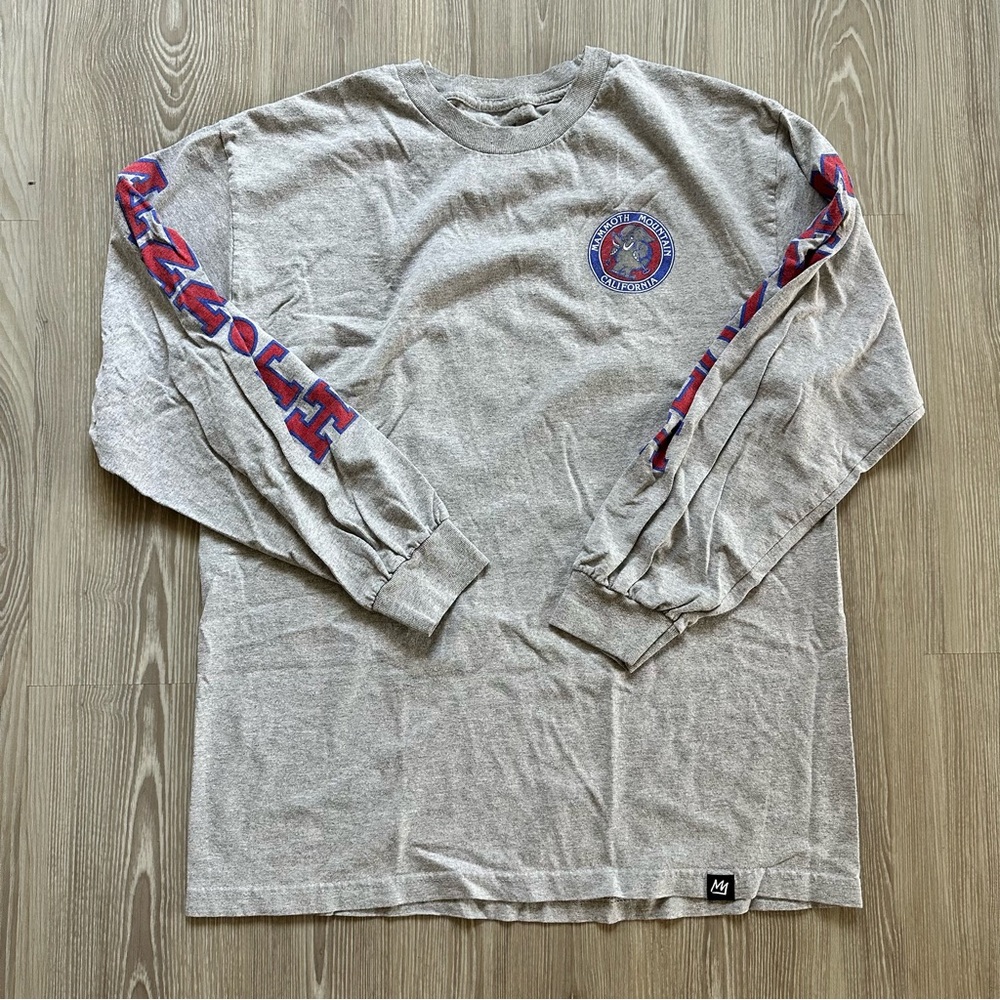 mammoth mountain grey long sleeve